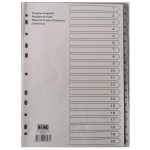 Dividers A4 1-20 Plastic Gray